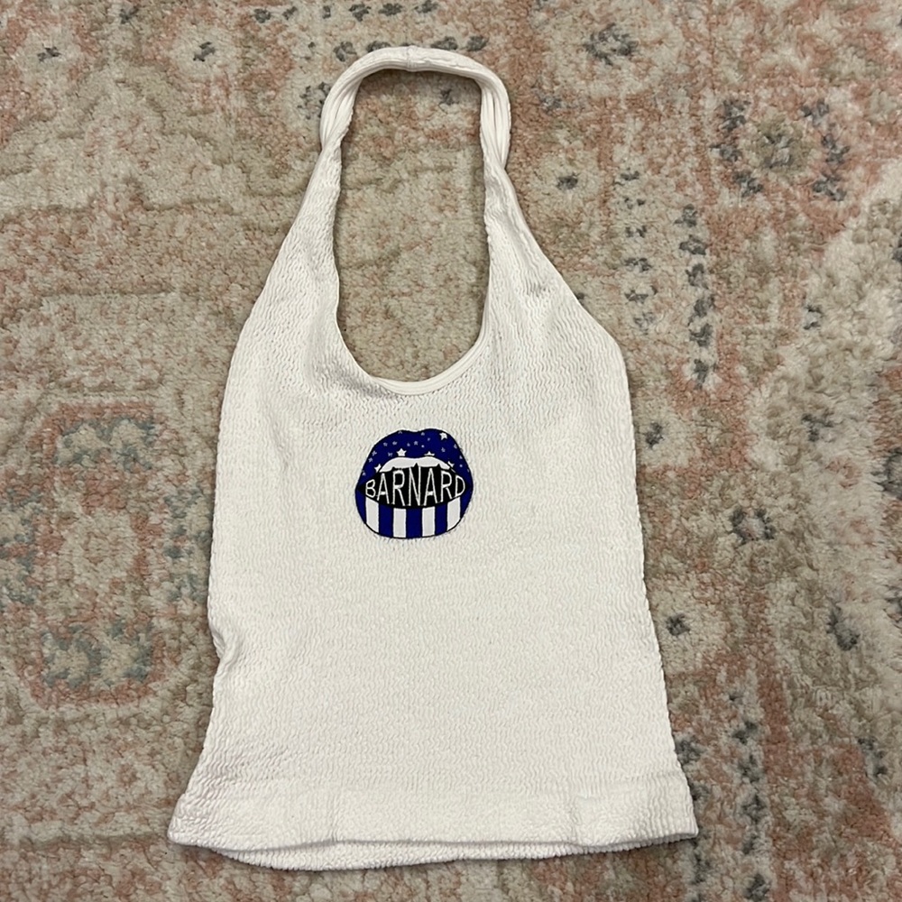 Barnard College halter tank top one size